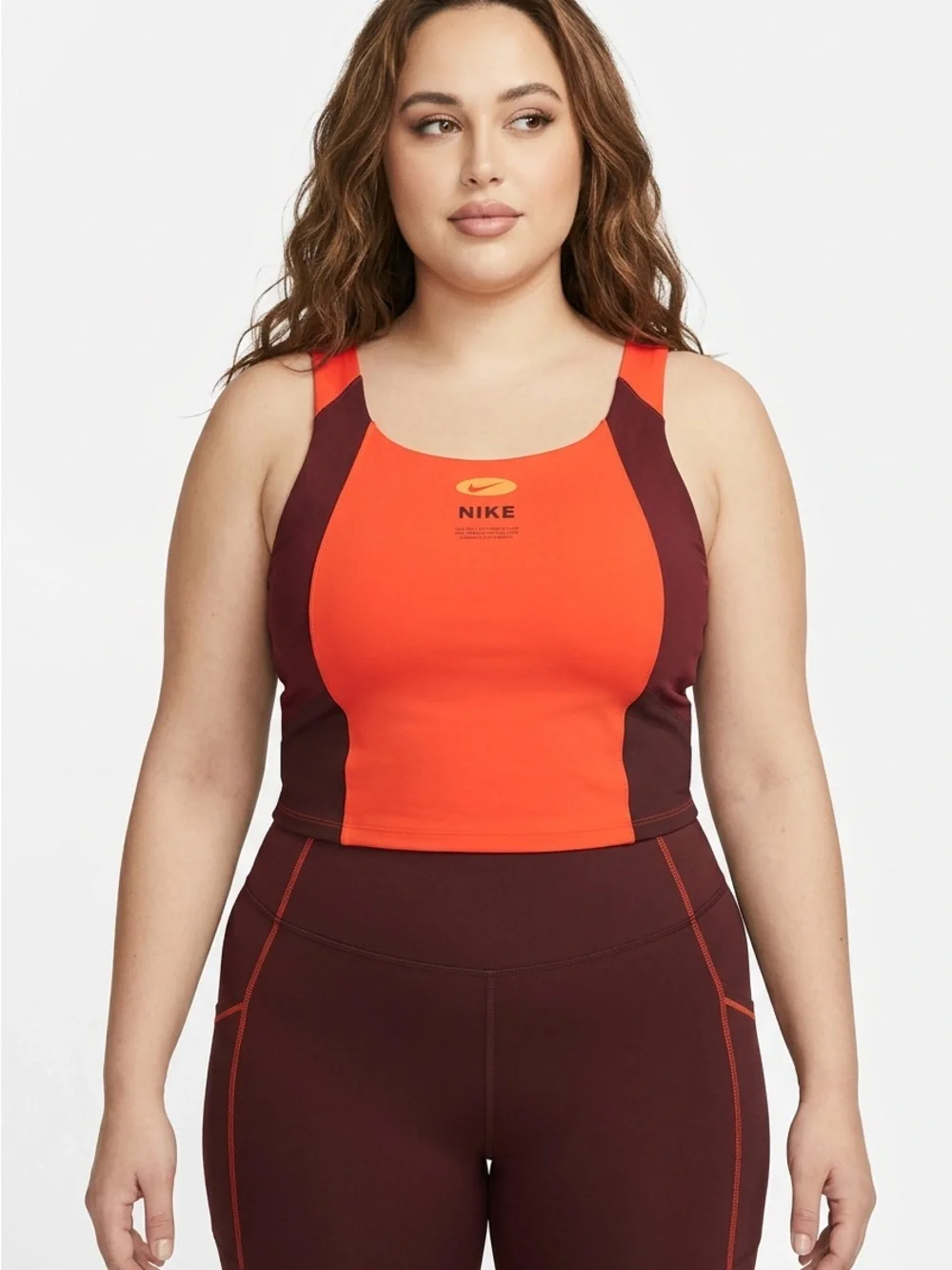 Nike Red And Burgundy Dri-FIT Performance Tee